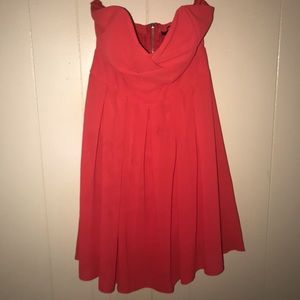Red Strapless Dress